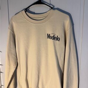 ModelCo Beige Crewneck Men's Sweater